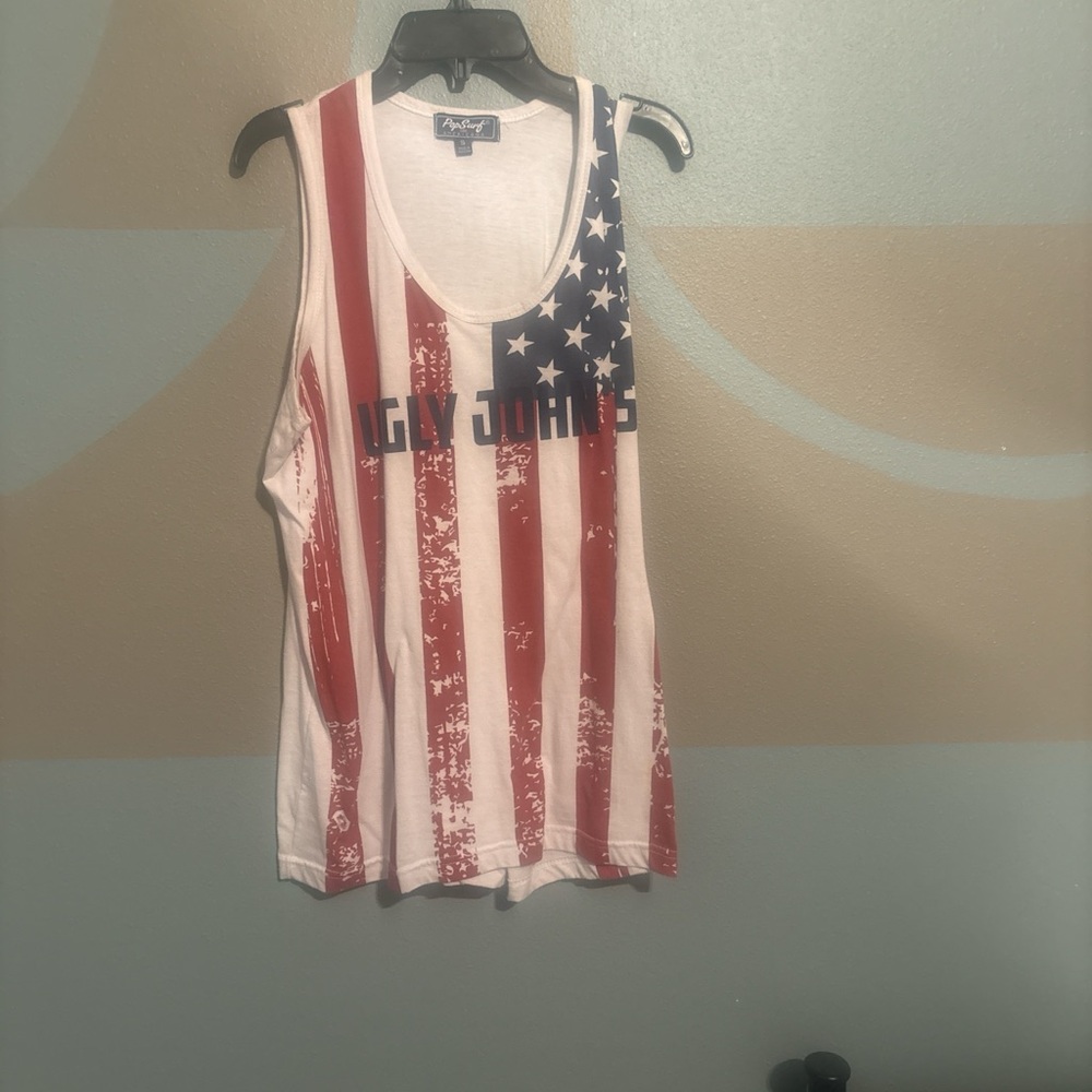 American Flag Tank Top - Red, White & Blue